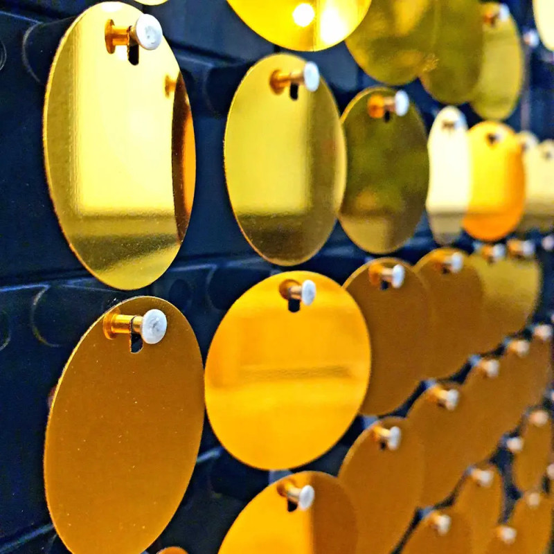 Sequin rond effet miroir pailleté