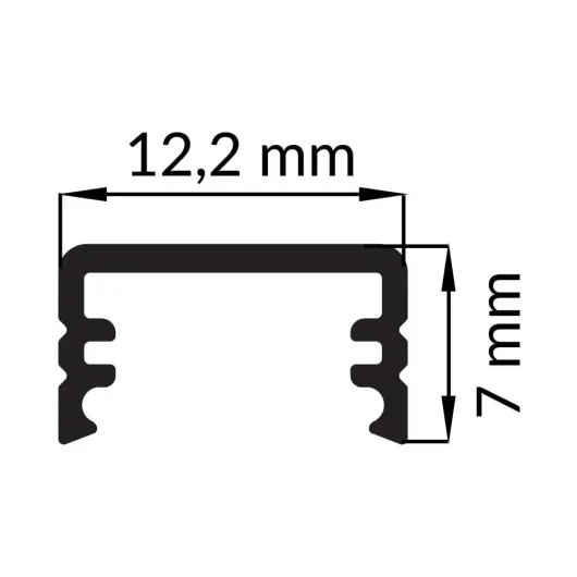 Profilé LED très fin pour ruban LED 8mm