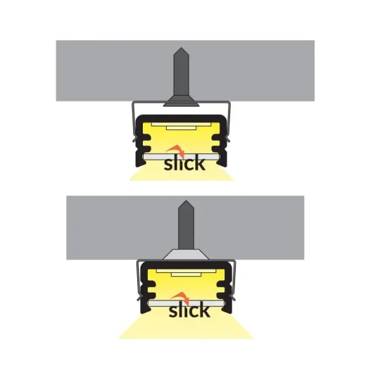 Réglette LED aluminium pour pose en saillie