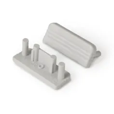 Bouchons gris – Finition propre pour profilé LED SURFACE L