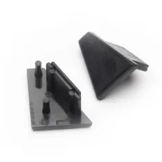 Bouchons noirs – Finition angle design profilé LED
