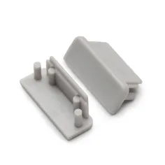 Bouchons gris – Finition profilé LED XL mural ou plafond