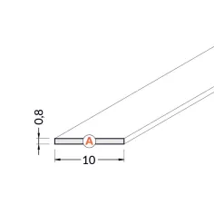 Diffuseur transparent à glisser – Profilé LED extra plat 2