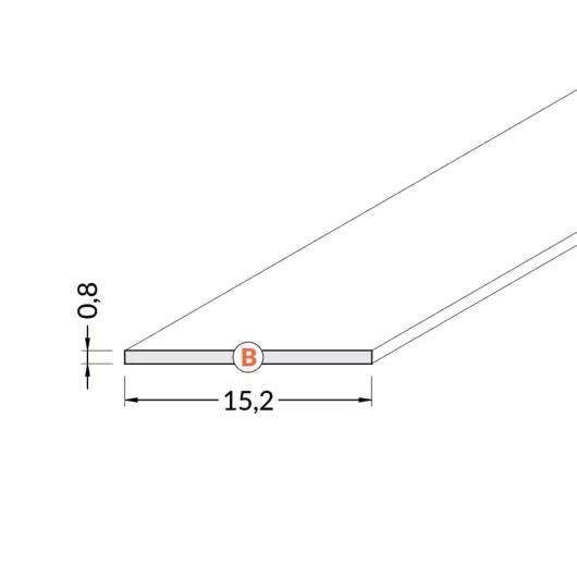 Diffuseur transparent à glisser – Lumière directe profilé LED meuble