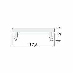 Diffuseur givré à clipser – Lumière douce pour LED plafond XL 2
