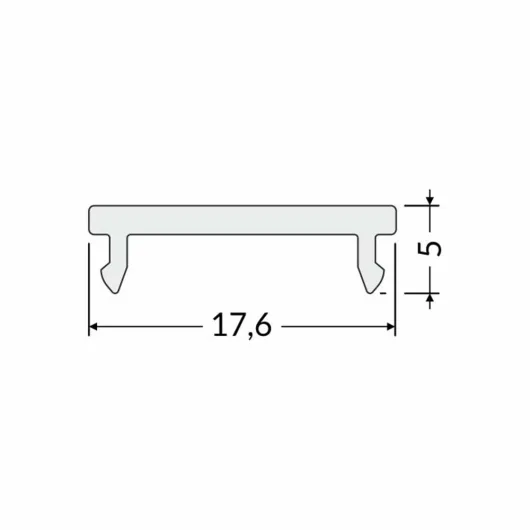 Diffuseur transparent à clipser – Lumière directe profilé LED XL