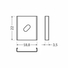 Clips de fixation pour profilé LED d'angle large 2