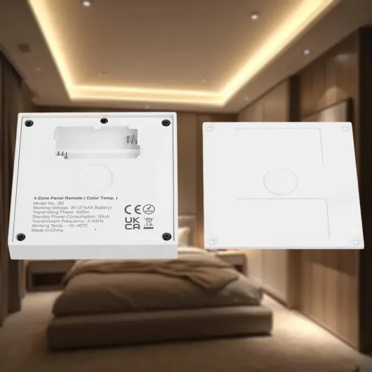 Panneau tactile blanc froid et blanc chaud à piles MiBoxer