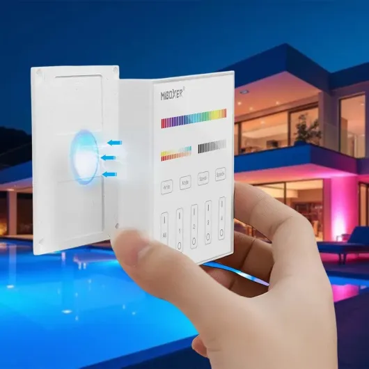 Panneau tactile mural RGB+CCT MiBoxer 4 zones